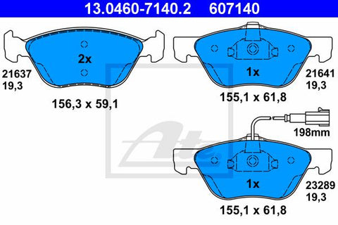 BALATAS DELANTERAS 8675 D1476