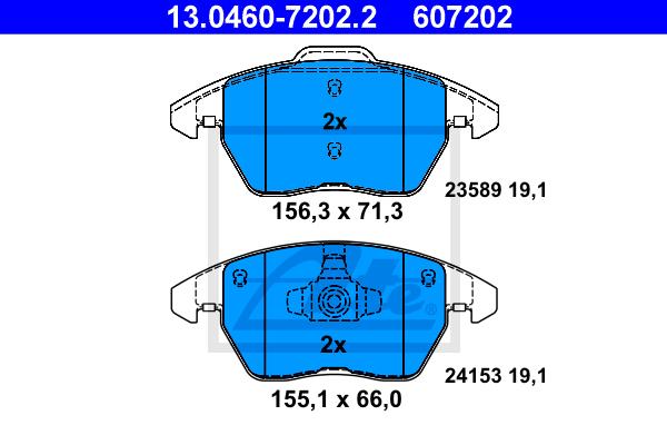 BALATAS DELANTERAS 8686 D1107