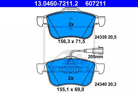 BALATAS DELANTERAS 8693 D1493