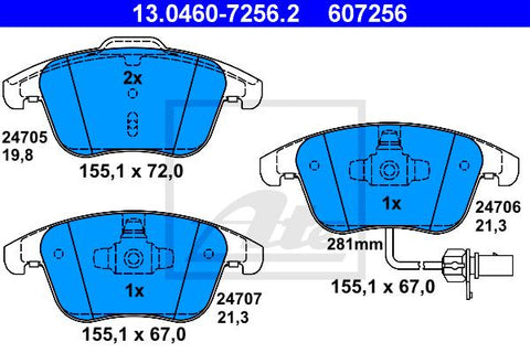 BALATAS DELANTERAS 8743 D1535