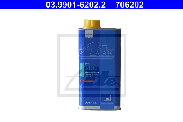 LIQUIDO DE FRENOS ATE Type 200 DOT4 1LT.