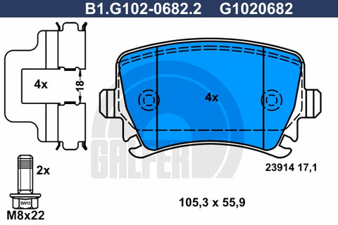 BALATAS TRASERAS 8213 D1108