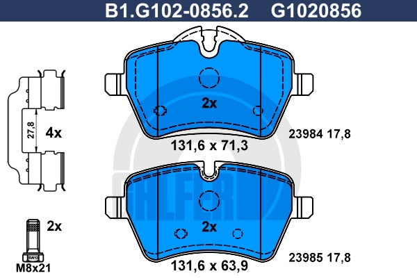 BALATAS DELANTERAS 8324 D1204