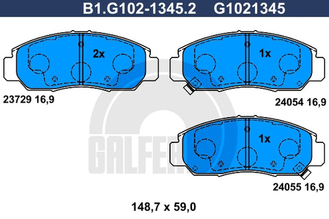 BALATAS DELANTERAS 7656 D787